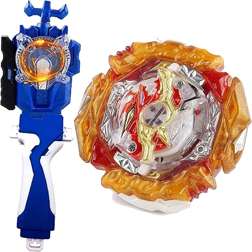 Miniatura 16 de Metal Fusion Games Blade Toy Set Sparking Launcher Grip Bey Battling Top Burst Booster B-122 Starter Geist Fafnir.8'.Ab Left Right Launcher