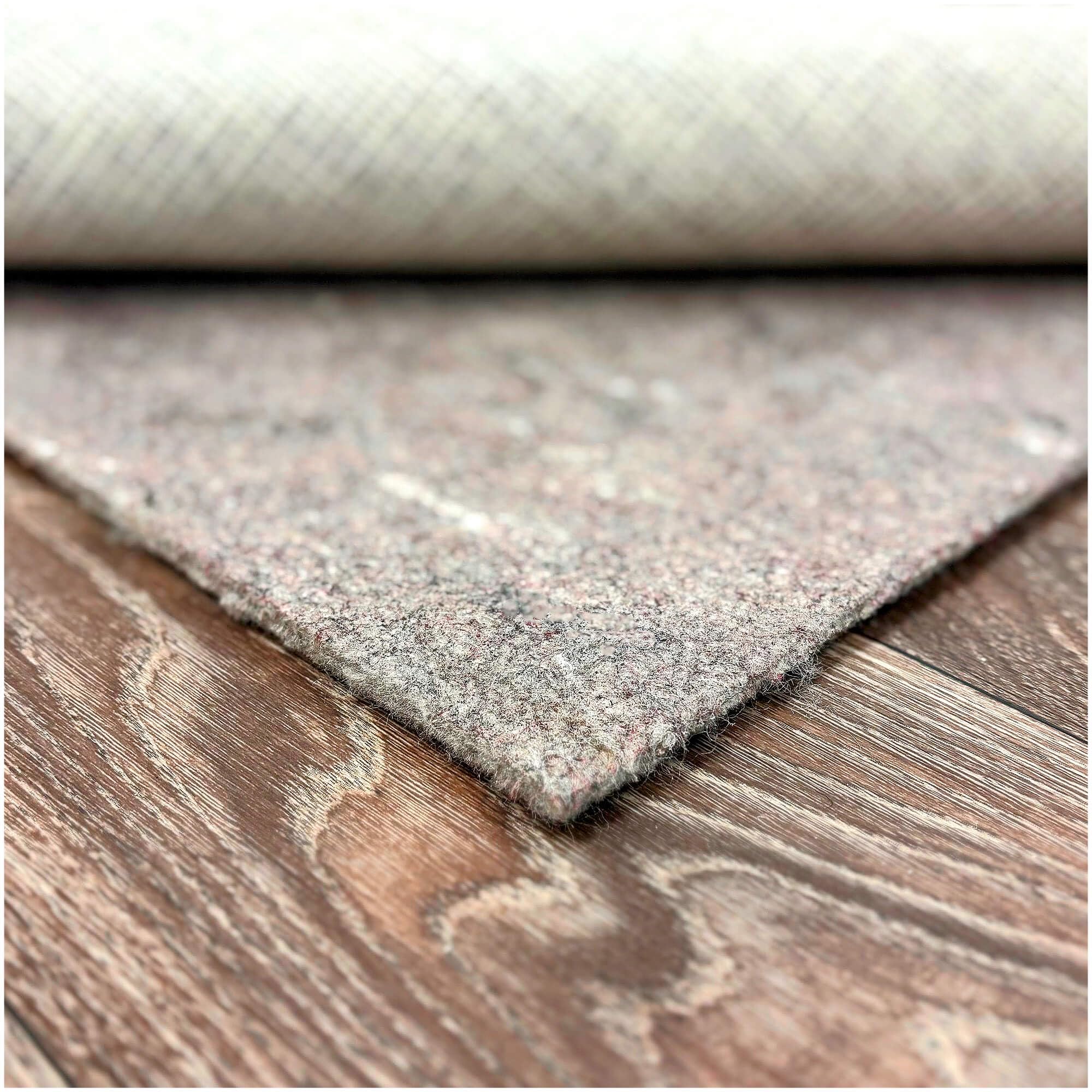 Daltonian Felt Rug Pad – Round 12' – Custom Cut – 1/4 in Thick – 100% Recycled Felt – Safe for All Floors & Adds Cushioning – Made in USA