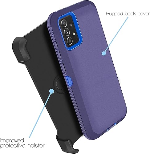 Miniatura 9 de Funda compatible con Samsung Galaxy A23 5G, con clip para cinturón, resistente, a prueba de golpes, protección de cuerpo completo, funda para