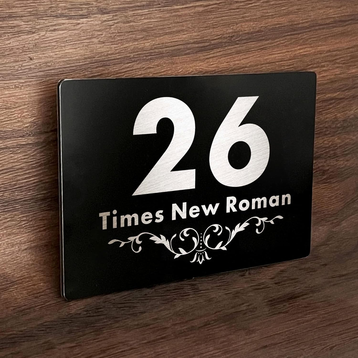 House Sign Plaque Laser Engraved Door Number Personalised Door Sign House Sign Address Numbers