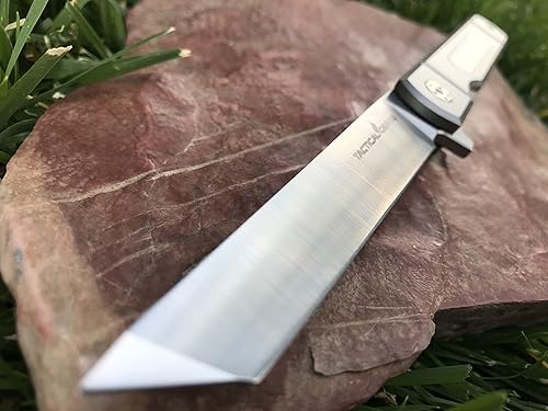 Miniatura 3 de Cuchillo plegable de bolsillo EDC con mango de titanio macizo! Hoja de acero D2! Incluye funda (estándar de tatsu)