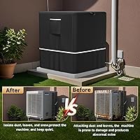 Vista 15 de LXKCKJ Air Conditioner Cover for Outside Units - 420D Heavy-Duty Waterproof Winter AC Cover, All-Weather Protection for HVAC Condenser Units, Fits