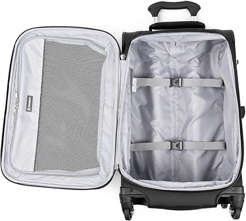 Miniatura 17 de Travelpro Maxlite 5 - Juego de 2 piezas de equipaje de mano de tela, expandibles con 4 ruedas giratorias, bolso blando para debajo del asiento, Negro
