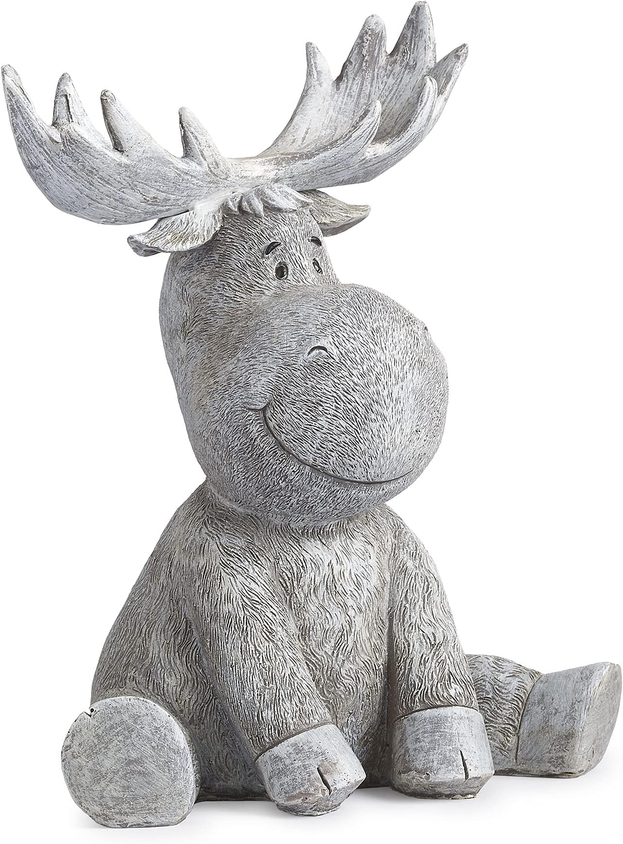 Roman Pudgy Moose 9.5 Inches Height Garden Figurine