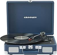 Vista 20 de Crosley CR8005F-GF Cruiser Plus - Tocadiscos de vinilo vintage de 3 velocidades con Bluetooth y maleta con altavoces integrados, diseño floral