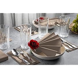 100 Linen-Feel Colored Paper Napkins - Decorative Cloth-Like Beige Dinner Napkins - Soft And Absorbent. For Kitchen, Party, Wedding, Bathroom Or Any Occasion. (Pack of 100)