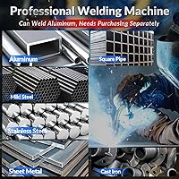 Vista 8 de GZ GUOZHI MIG Welder 210A with Pulse, 8 in 1 Gas MIG/MAG/Gasless Flux Core MIG/Lift TIG/Stick/Spot Welding/Spool Gun, Aluminum Welding Machine