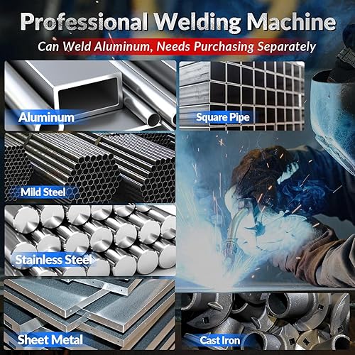 Miniatura 8 de GZ GUOZHI Soldador MIG 210A con pulso, 8 en 1 gas MIGMAGnúcleo de flujo sin gas MIGelevación, TIGpalosoldadura por puntospistola de carrete, máquina