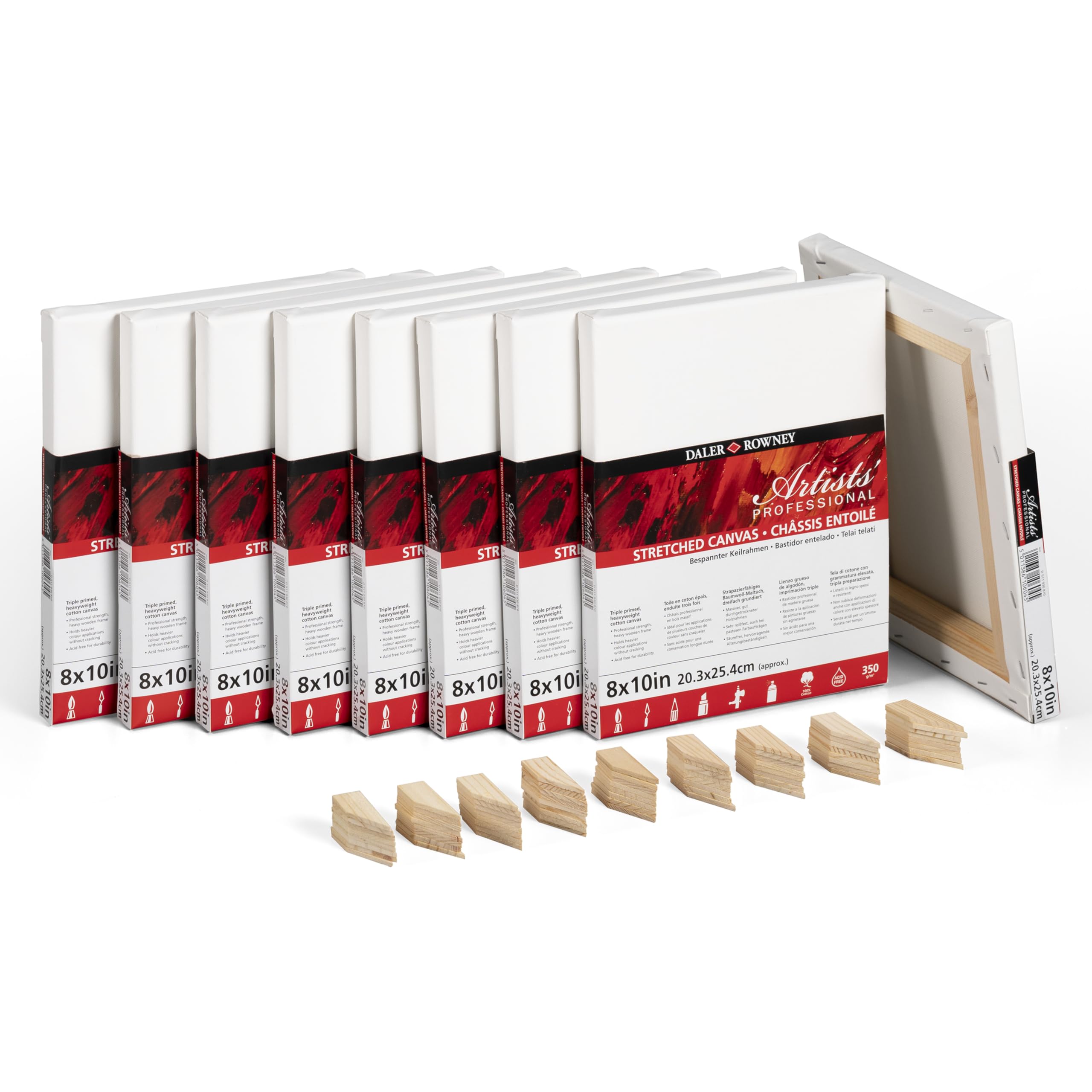 Toile pour peinture acrylique Daler-Rowney format 20x25 cm idéale pour ateliers créatifs
