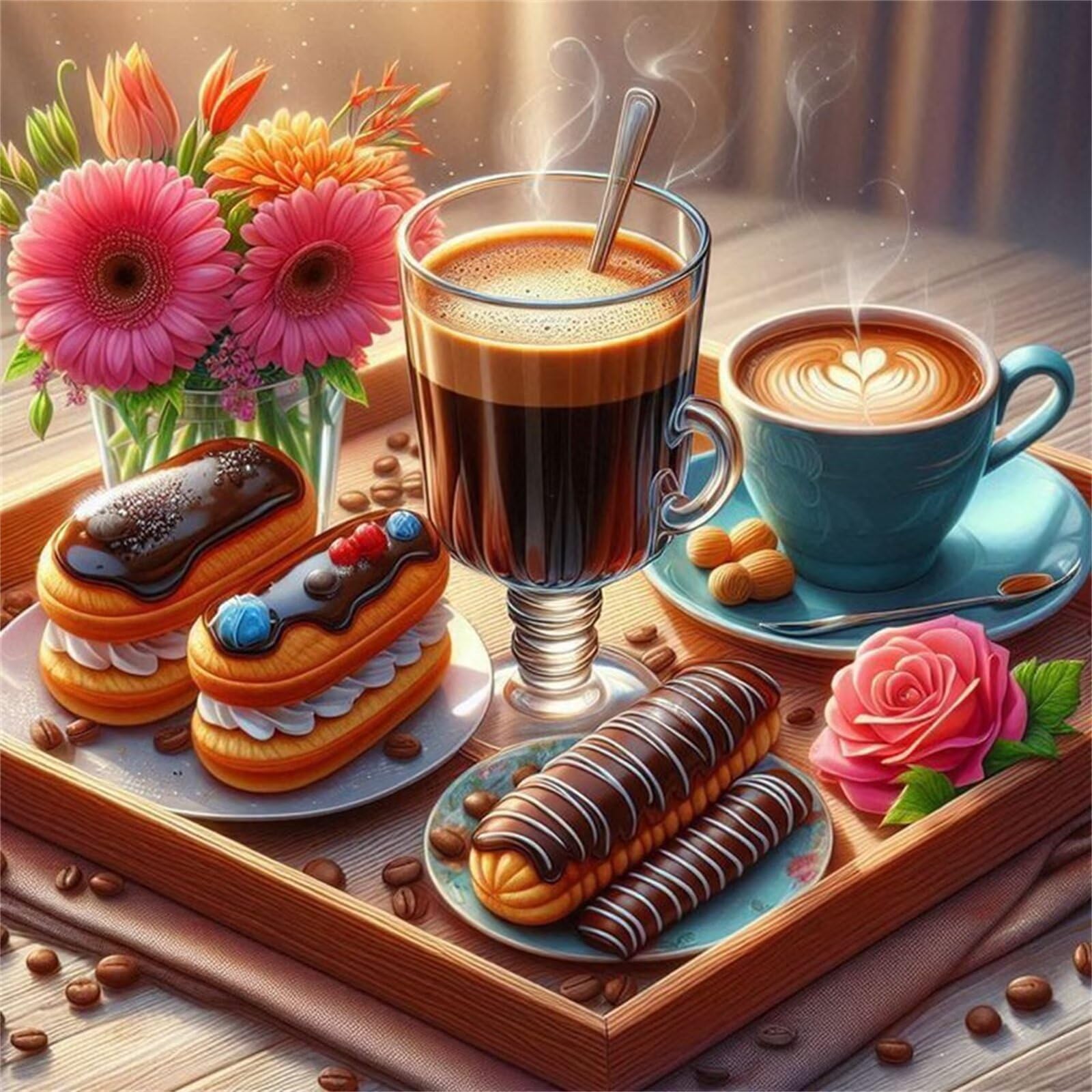 Puzzle 1000 elementów dla dorosłych, z motywem chleba, kwiaty, klasyczne puzzle układanki 65 x 65 cm, gra zręcznościowa dla całej rodziny, kolorowe układanie, dekoracja domu