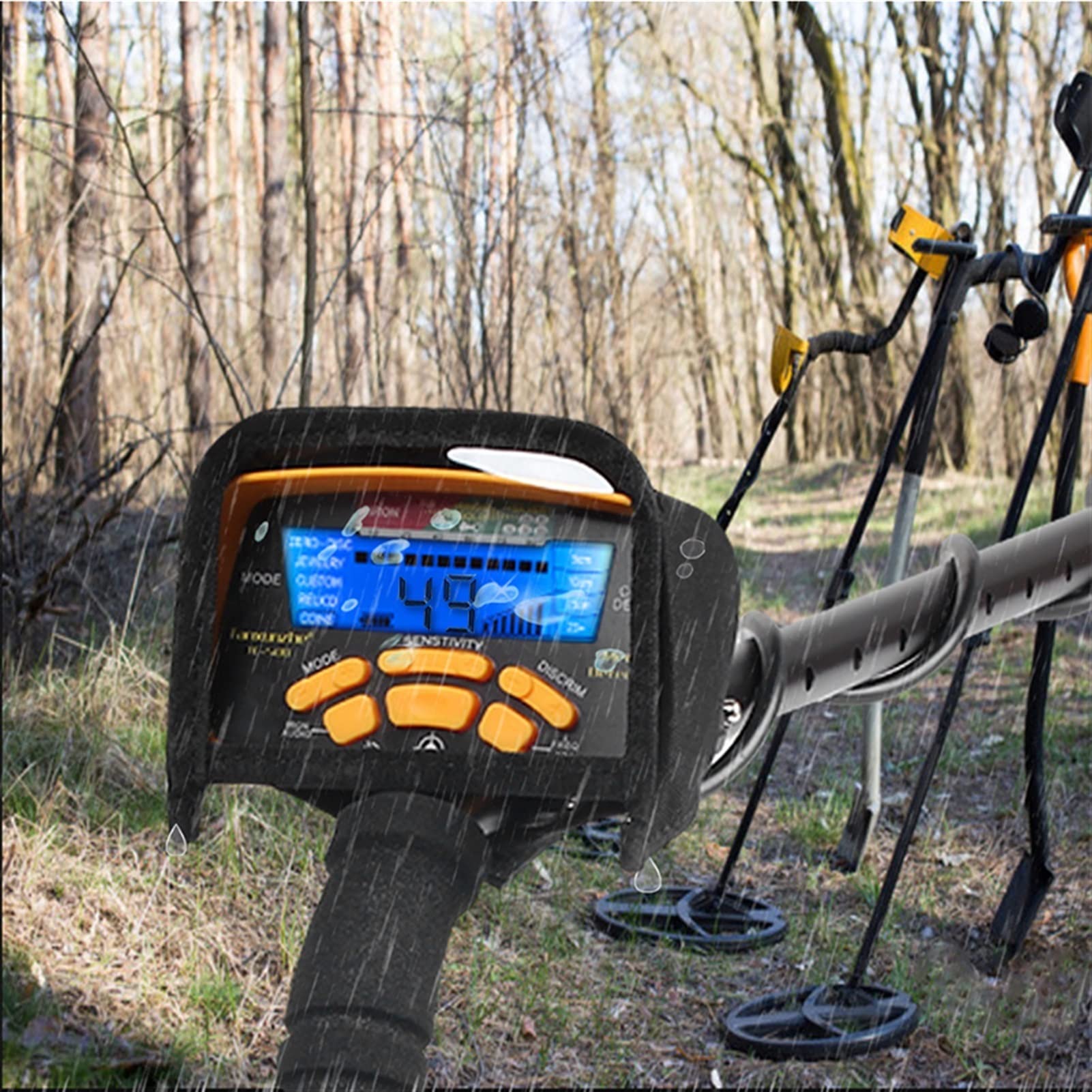 Wykrywacz metali dla dorosłych, Wykrywacz metalu z wskaźnikiem i wyświetlaczem cyfrowym 10 0cm. Deep Waterproof Gold Biżuteria Detektor Podziemny Skaner Szukaj