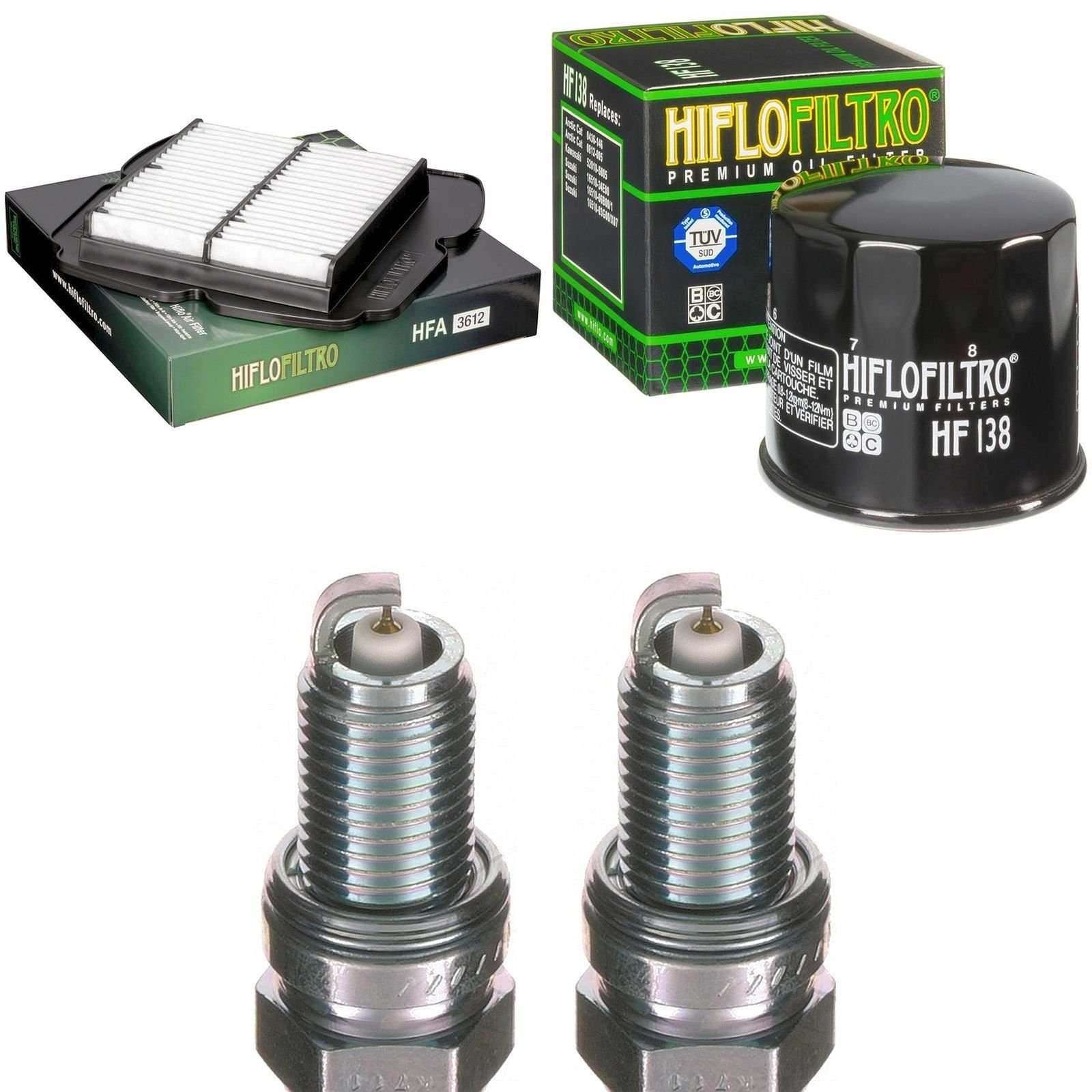 Filtro de aire Filtro de aceite Bujía Suzuki SV 650 S 2003 – 2006 kit de mantenimiento servicekit