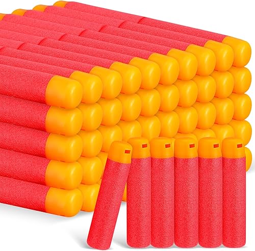 Shappy Paquete de munición de balas de repuesto, dardos de espuma, repuesto de pistola de balas de espuma compatible con la mayoría de las series de