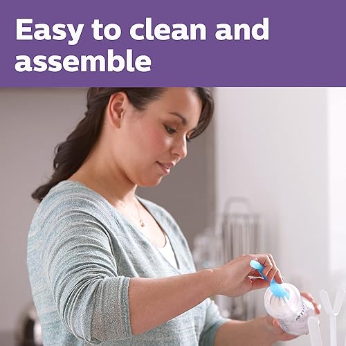 Miniatura 9 de Philips AVENT Biberón natural con pezón de respuesta natural, transparente, 9 onzas, 4 unidades, SCY903/04