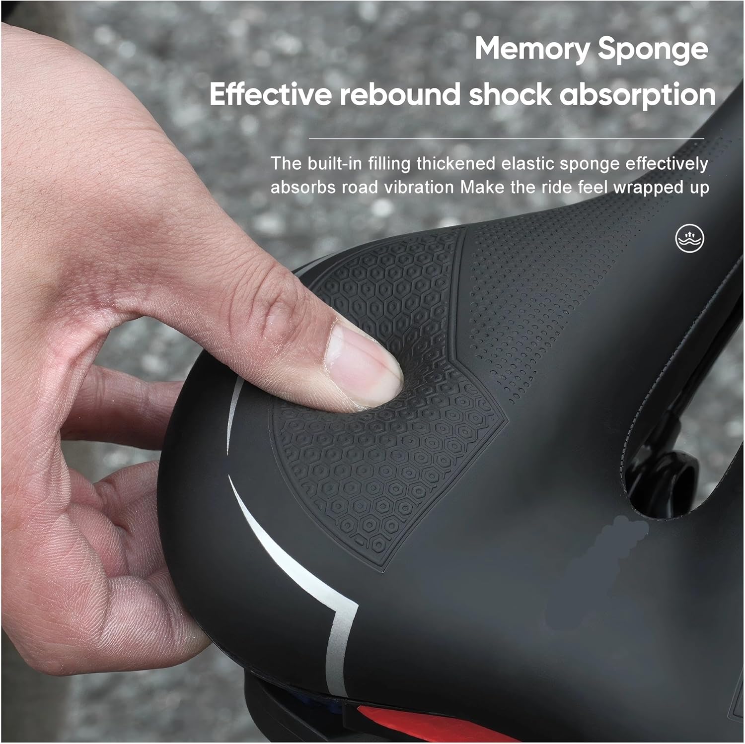 Bicycle Hollow Seat Cushion Soft High Elasticity Durable Mountain Bike Road Bike Breathable Anti-Slip Cycling Accessories