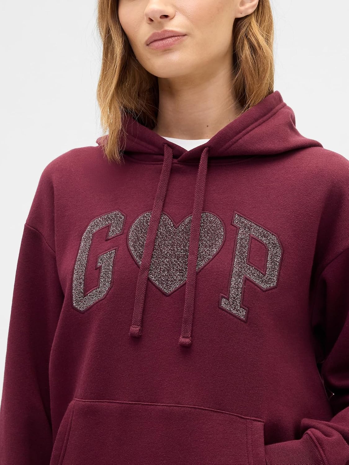 GAP Women's Logo Hoodie Hooded Pull-on Sweatshirt