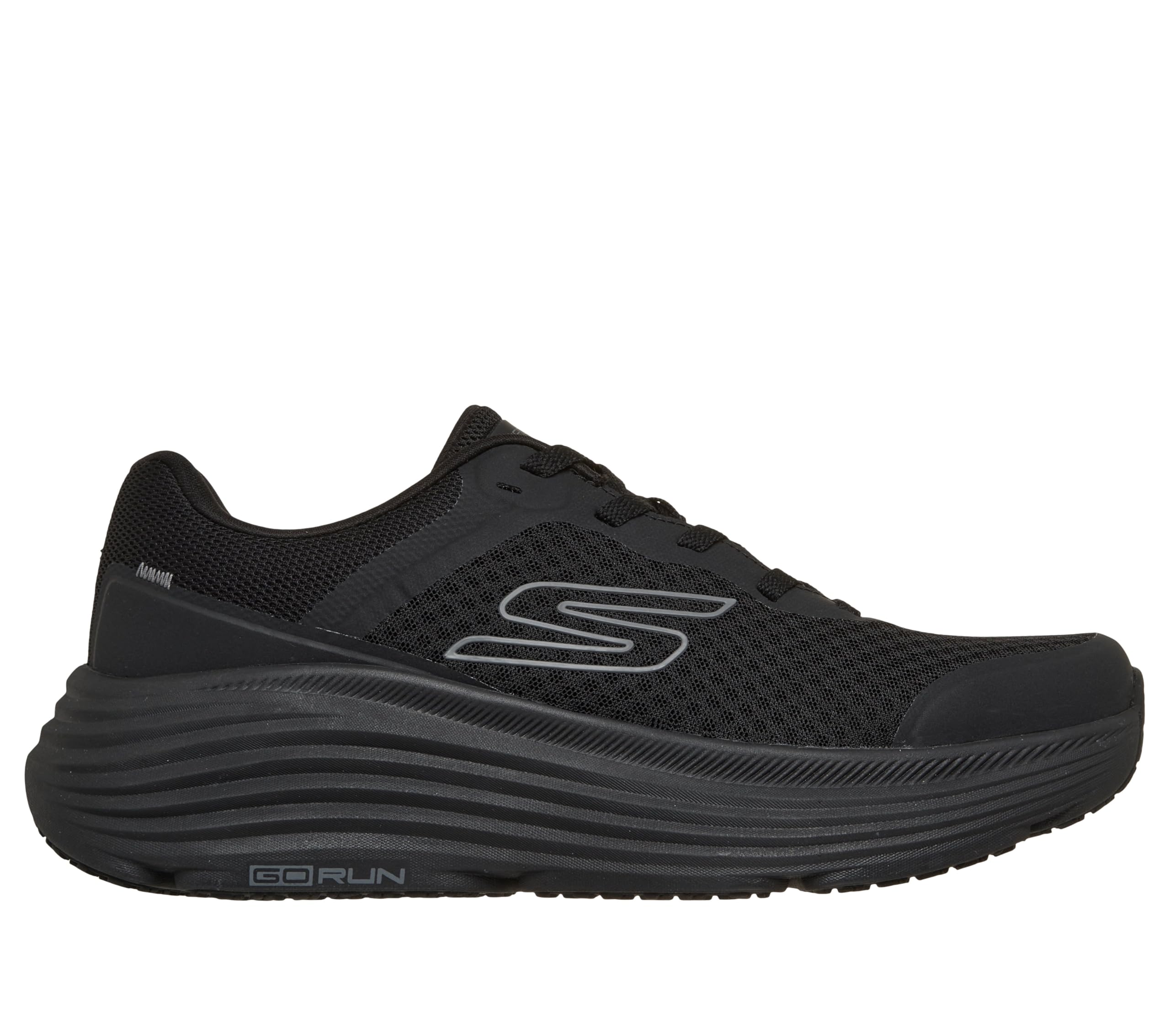 Skechers Max Cushioning Endeavour Baskets pour Hommes, Noir/Noir, 39.5 EU