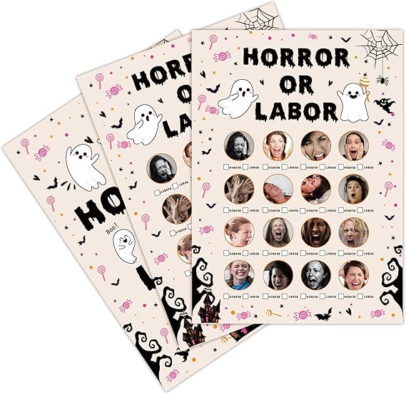 stizak Halloween Labor or Horror Baby Shower Game