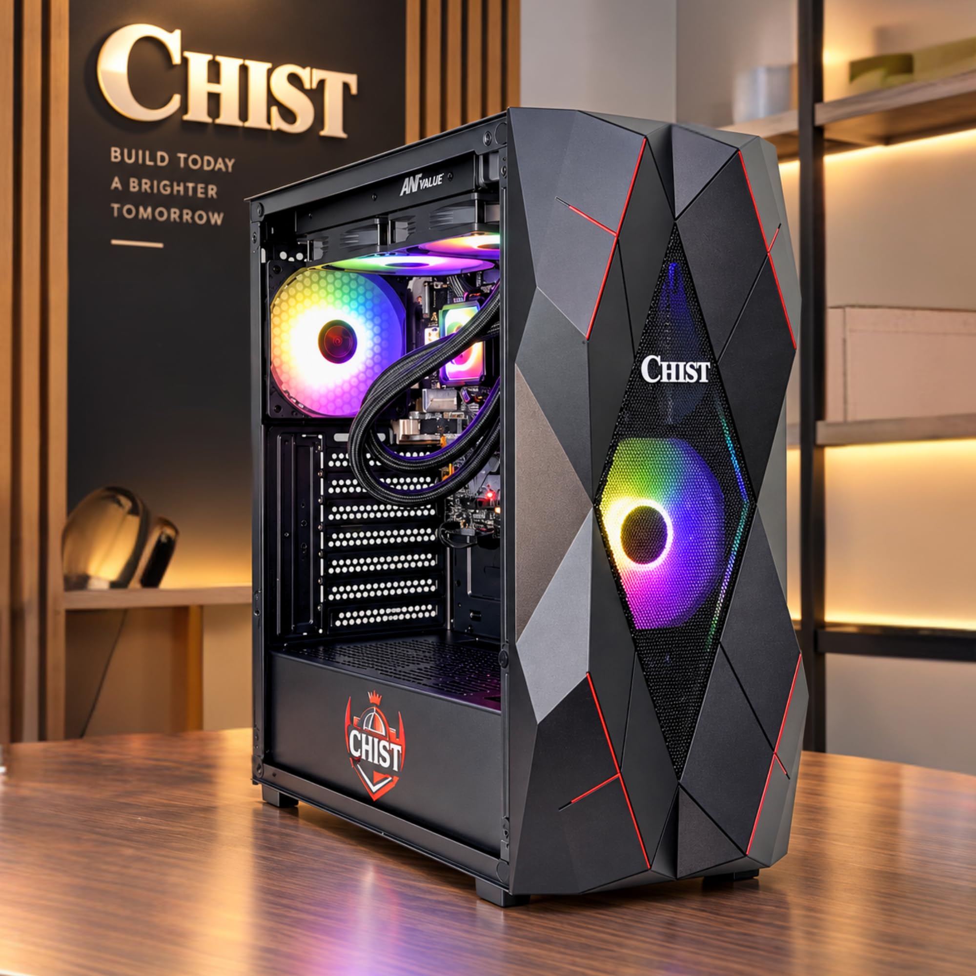 CHIST Gaming Desktop PC, AMD Ryzen 7 9700X (8 Cores, 16 Threads