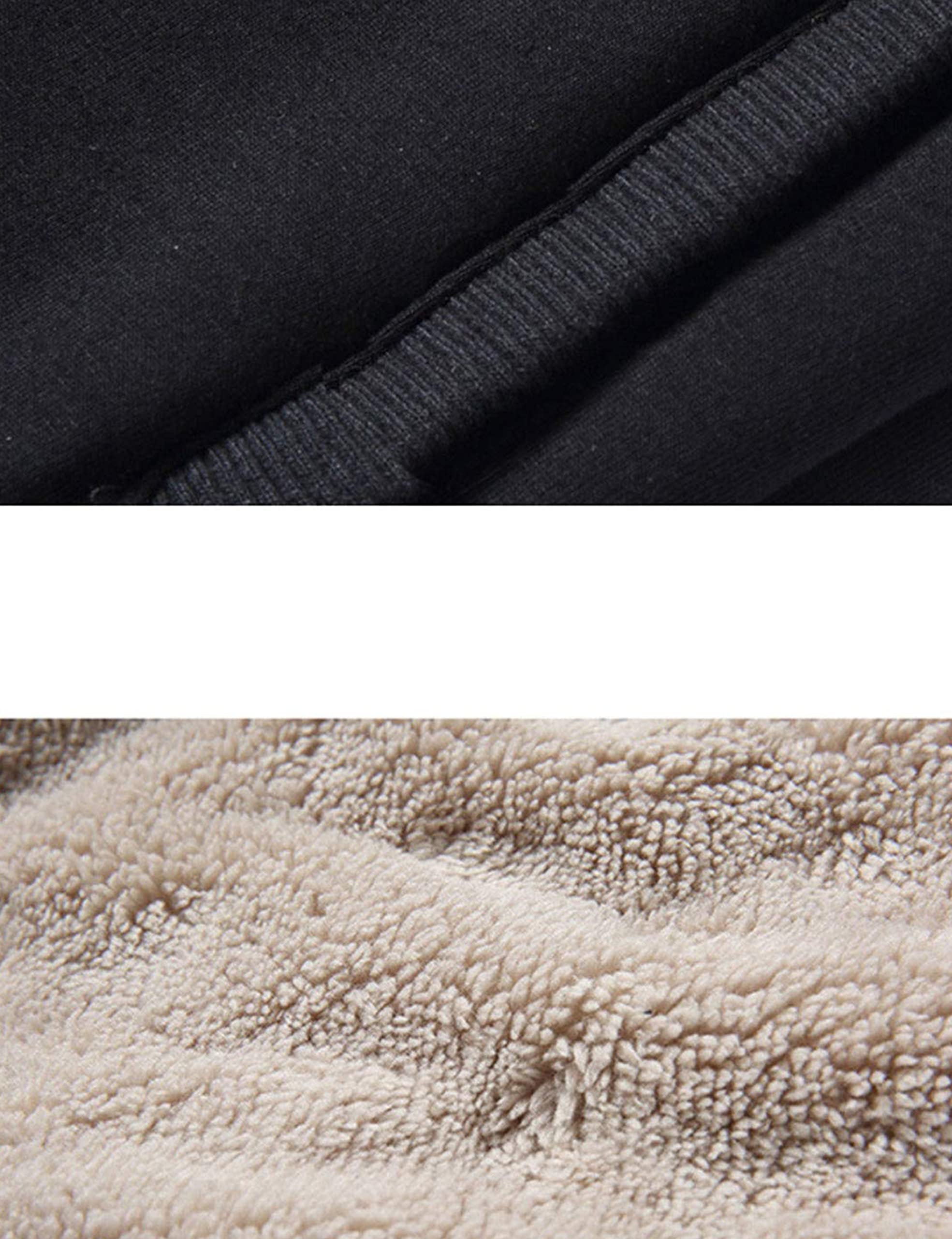 Faleave Herren Sweatpants mit Sherpa-Futter, Fleece, dick, für aktive Jogger, Sport