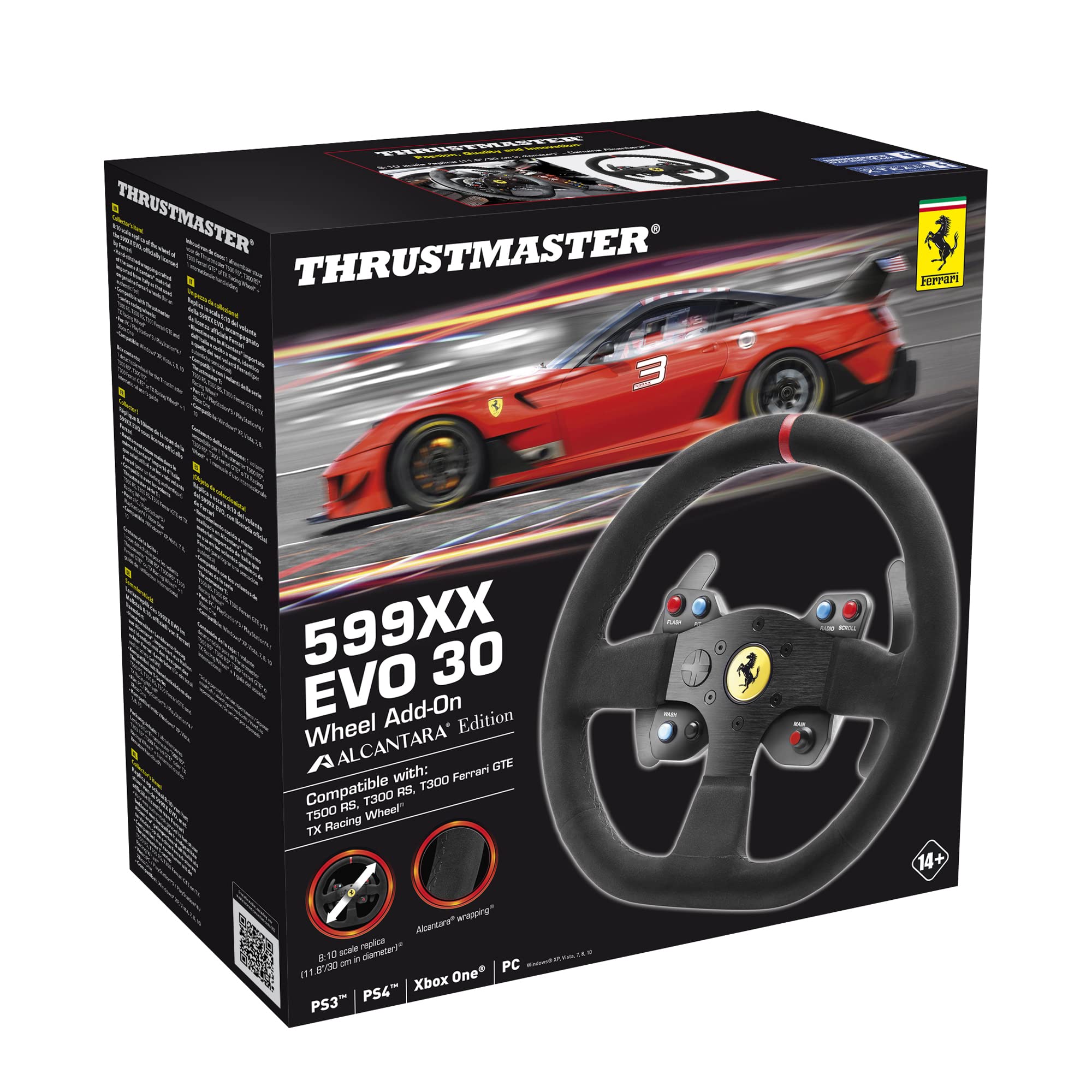 Amazon.com: Thrustmaster F599XX EVO 30 Wheel Alcantara Edition Add 