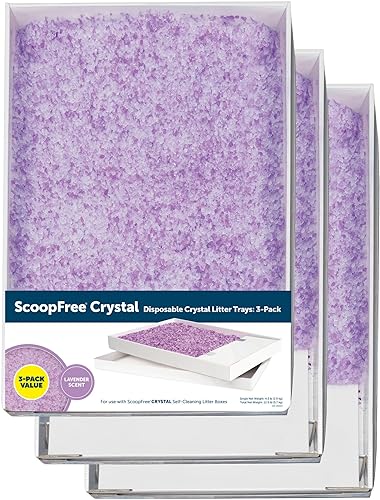 Miniatura 1 de PetSafe ScoopFree Crystal Cat Litter Tray Refills - 3-Pack  6-Pack - All Scents Premium Blue Lavender Sensitive - for ScoopFree Self-Cleaning Cat