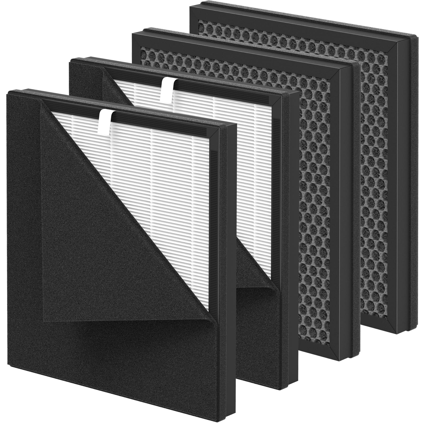 Filtres purificateur d air ET066 avec filtration HEPA lavable en 3 étapes