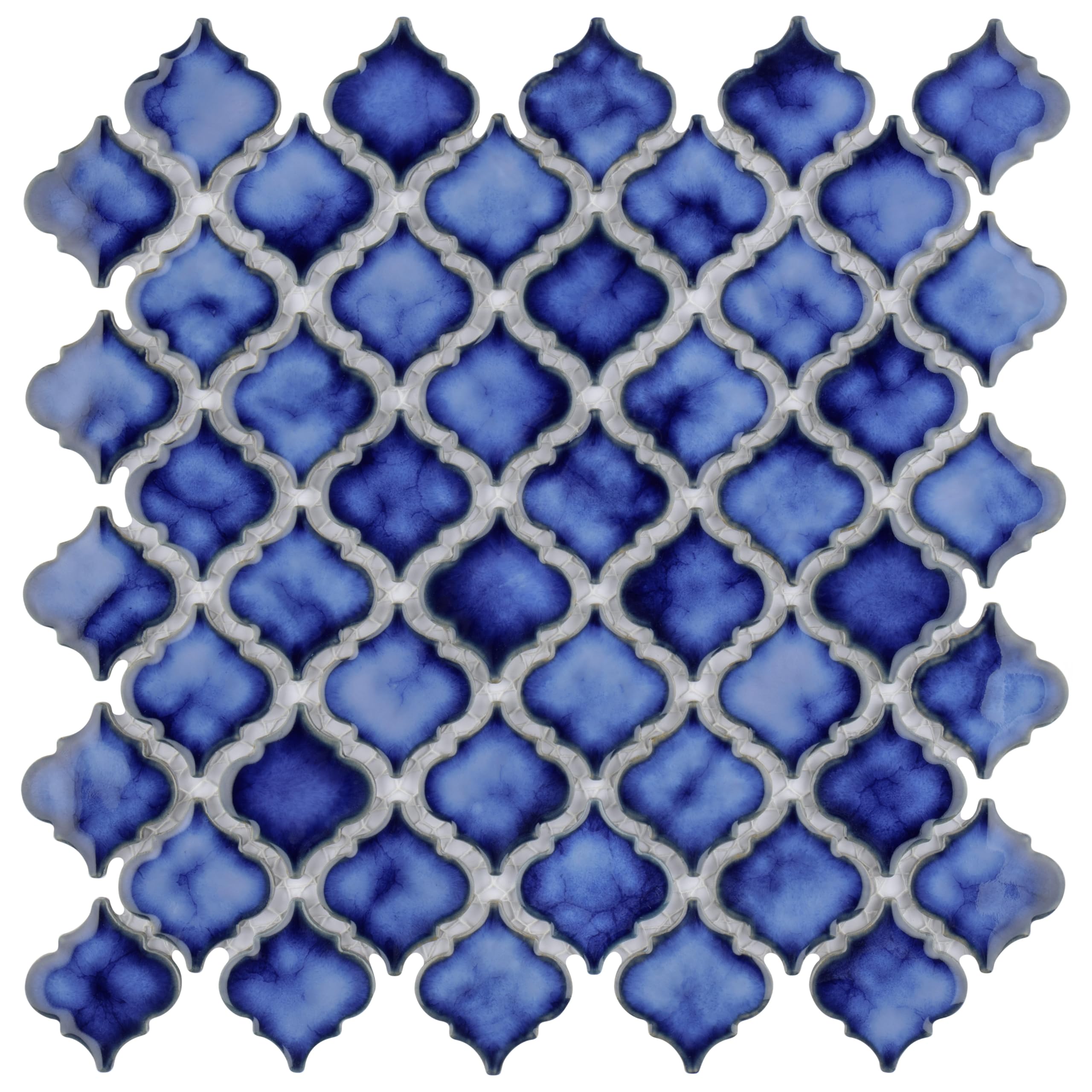 Merola Tile Hudson Tánger Sapphire - Azulejo de porcelana para piso y pared de 30,5 x 32,5 cm