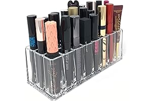 Acrylic Mascara Organizer, 24-Space Eye Lash Holder Organizer Makeup Organizer Makeup Storage