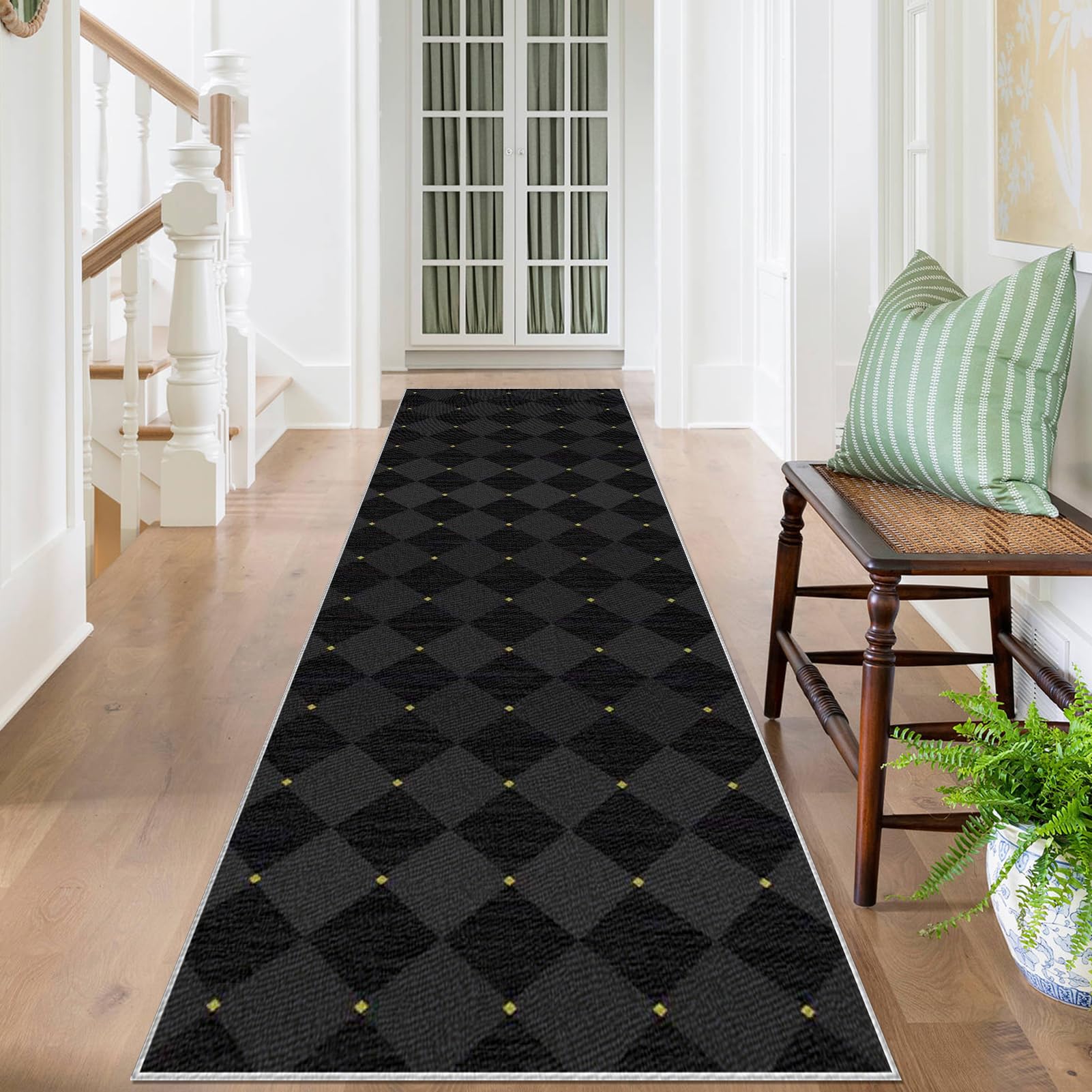 Dywan do przedpokoju długi 40 x 300 cm antypoślizgowy dywanik chodnik dywaniki nadające się do prania dywan kuchnia chłonny zmywalny dywan przedpokój wejście do korytarza kuchnia drzwi salon sypialnia
