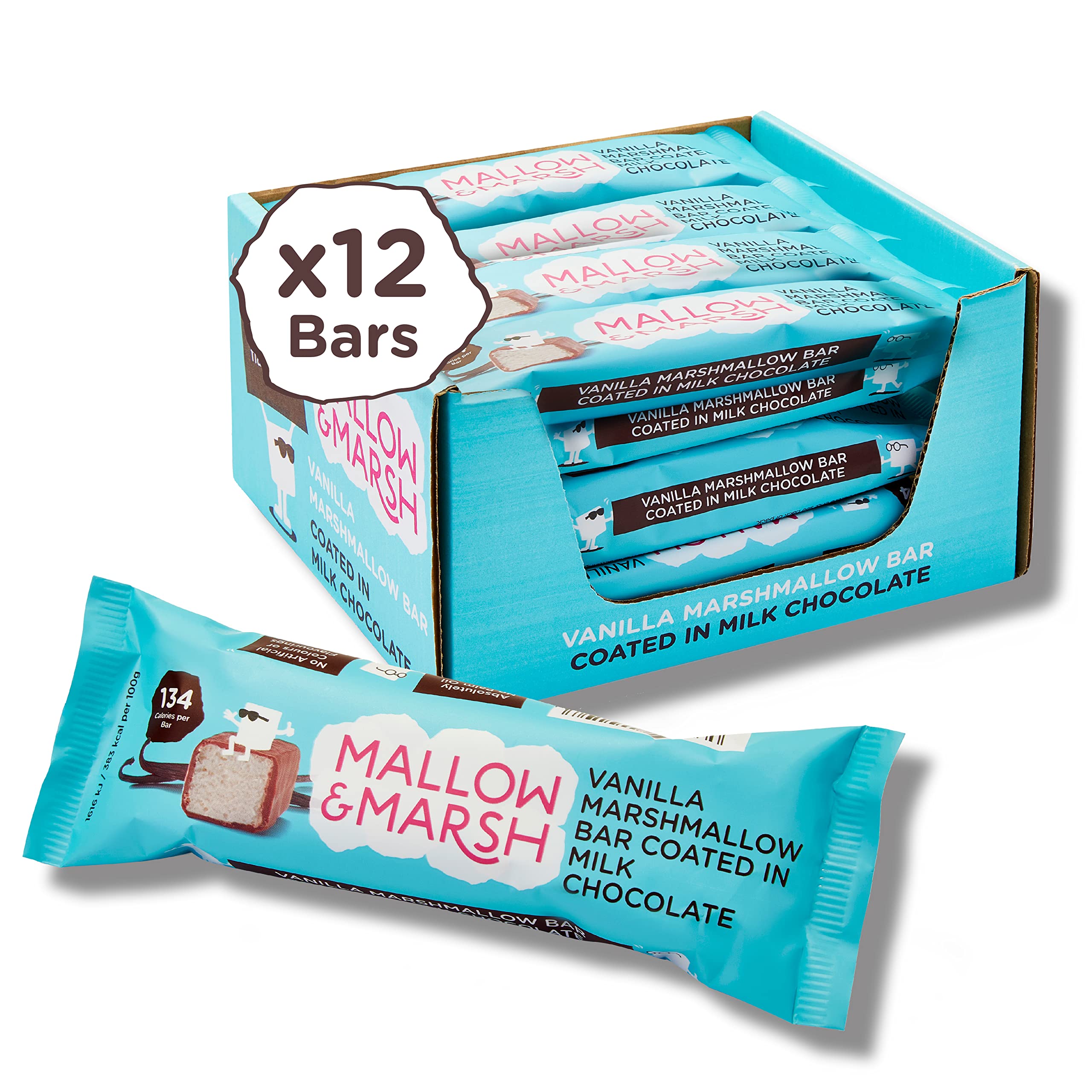 Buy Mallow & Marsh Vanilla Marshmallow Bars Multipack 12 x 35g Online