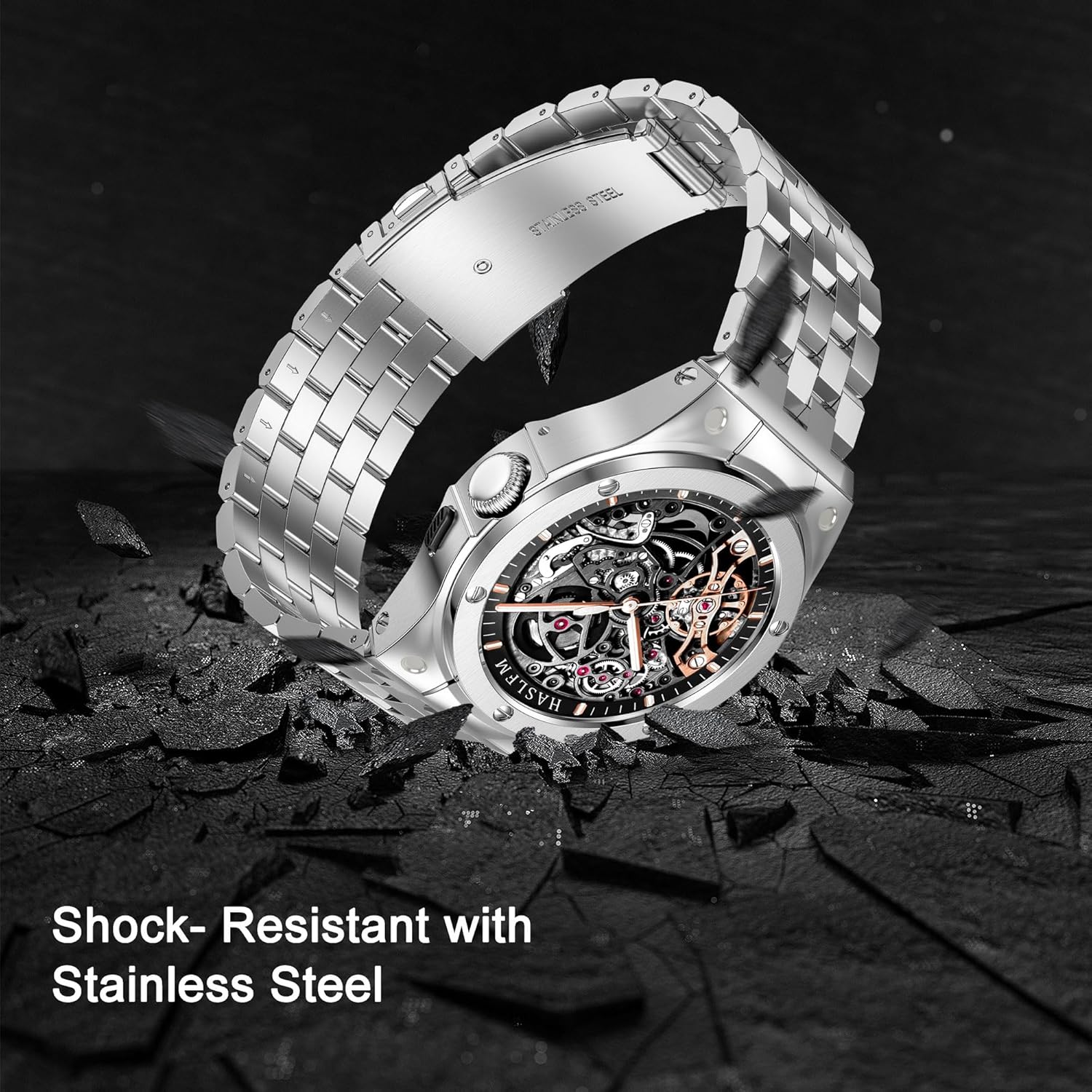 Stainless Steel Case with Band Compatible for Google Pixel Watch 3 45mm /Pixel 3/2/1 41mm, Rugged Metal Wristband Strap with Protector Bumper Cover for Men