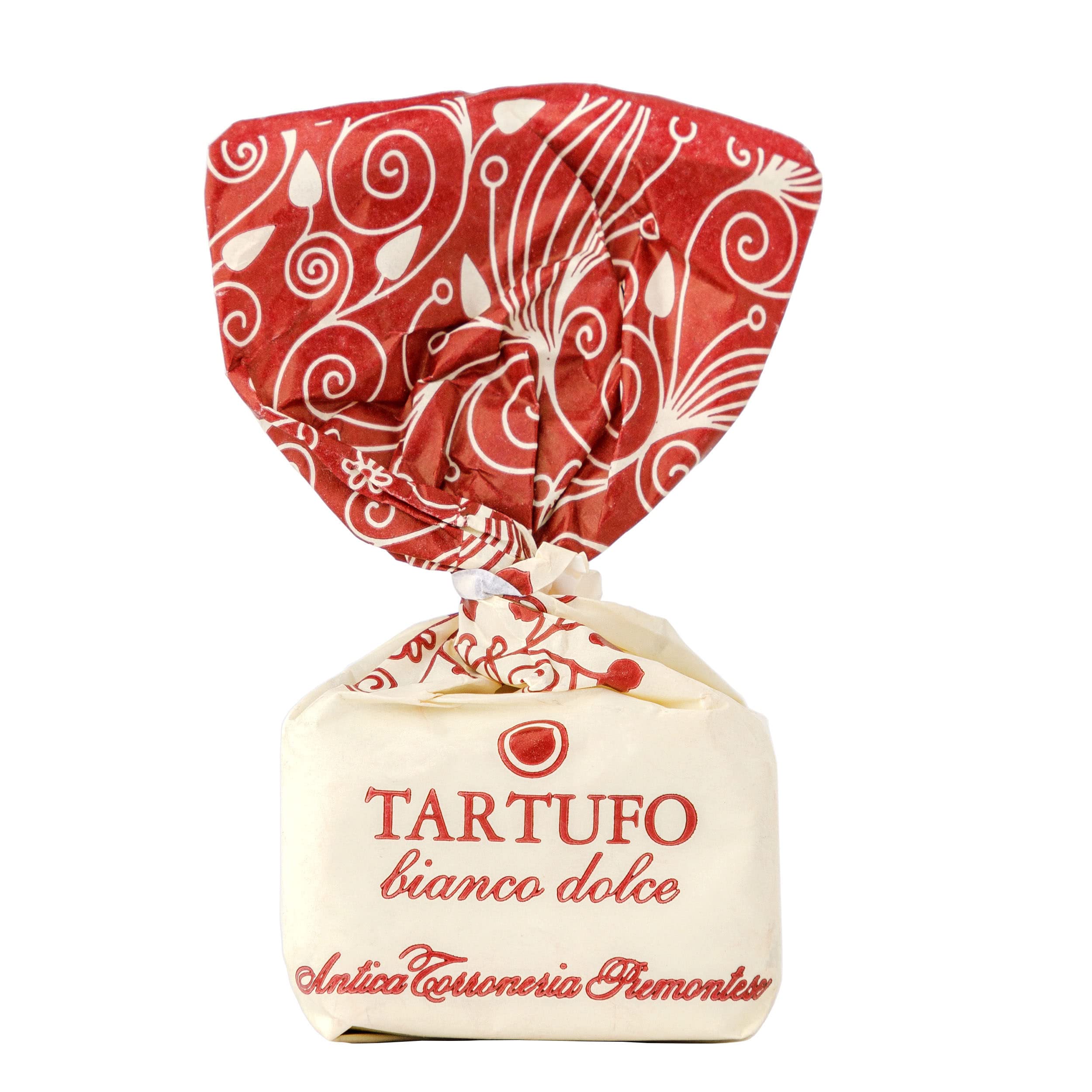GUSTONE. Tartufi Dolci Bianco 70 Stück je 14g Antica Torroneria 1kg | Piemont-Haselnüsse IGP, 35% Kakao, glutenfrei, IGP-geschützte Herkunft, Trüffel-Pralinen weiße Piemont Haselnüssen