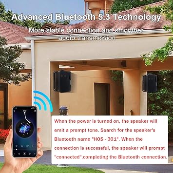STUDIOFINIX 3.5 Inch Outdoor Bluetooth Speakers Waterproof Wired,3 Way 200W Upgrade Premium Wall Mount Speakers,Ideal use in Patio,Deck, Indoor Outdoor(Black)