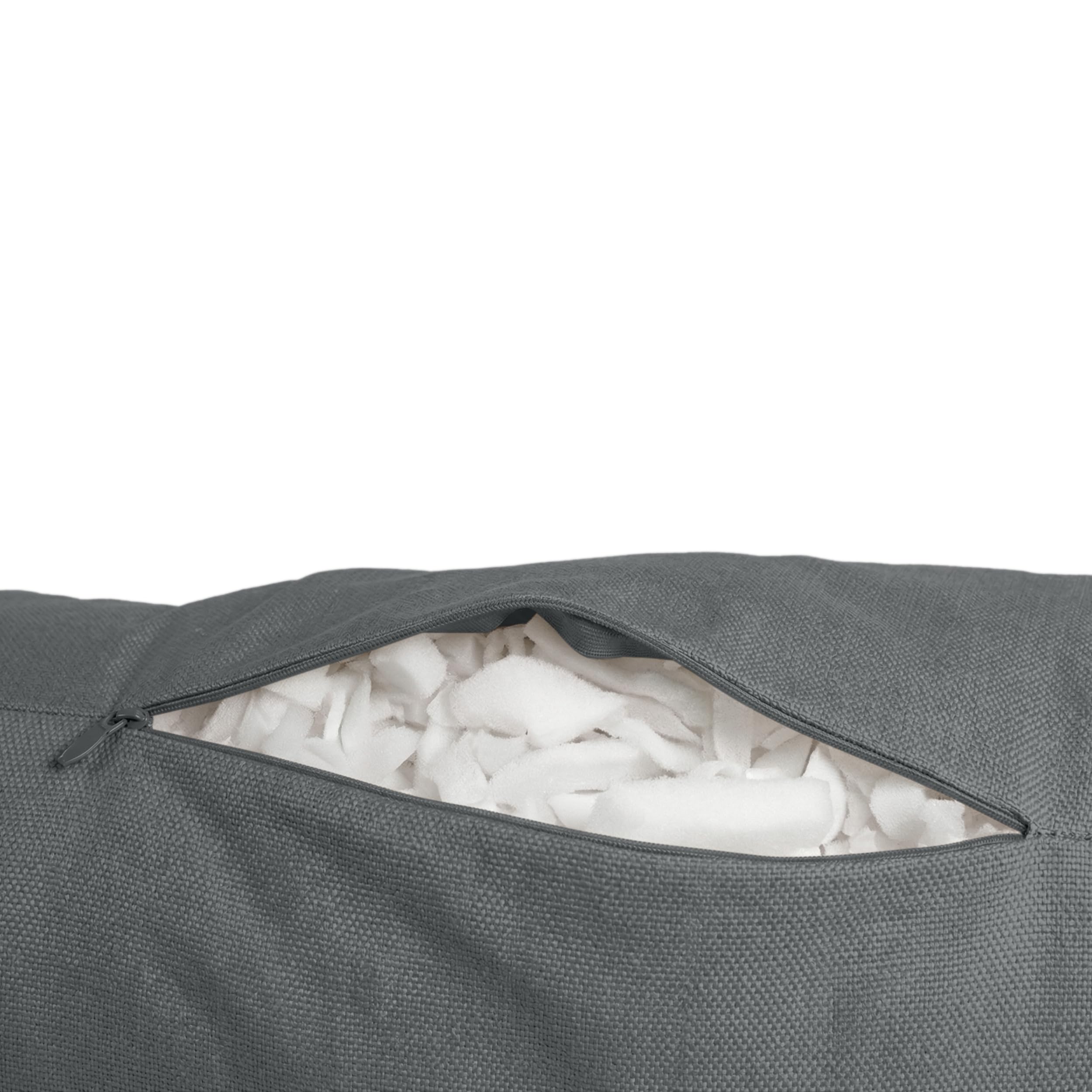 Spatium Liegenauflage Gartenliege Outdoor Sitzkissen Wasserabweisend Atmungsaktiv Gesteppt Sonnenliege Polster Bequem Robust Nachfüllbar 200x60cm Anthrazit