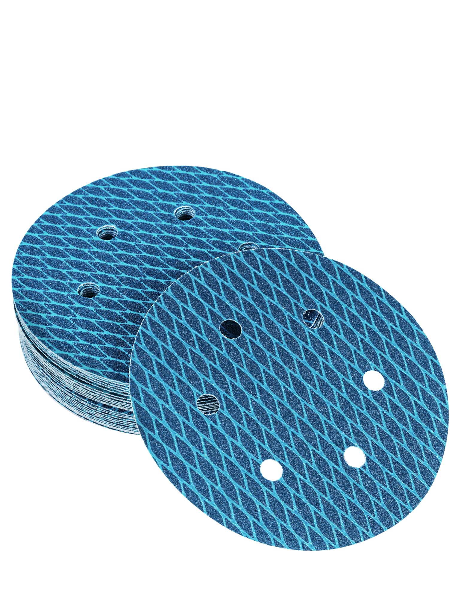 Almohadillas de discos de lijado de 150 mm, 100 piezas de papel de lija con gancho y bucle de 6 pulgadas, surtido de grano 40/60/80/100/120/180/240/320/400/800, hojas de circulares de 150 mm for lijad
