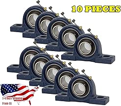 10 Pieces- UCP206-20, 1-1/4 inch Pillow Block Bearing, Solid Base, Self-Alignment, Brand New by Jeremywell - coolthings.us