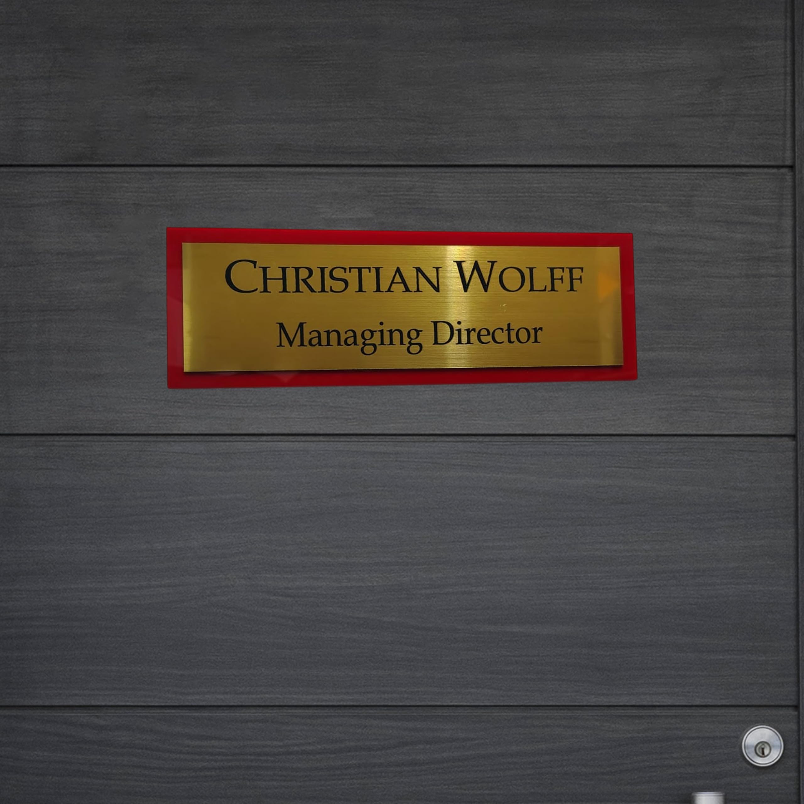 Gugan's Customized Self Adhesive Acrylic Name Plate | Black Acrylic and Gold Engraving Sheet with Vinyl Lettering | Custom Name Plate For Home, Office and Outdoor Entrance (12 x 4 Inch, Golden) — Amazon image 9
