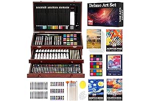 194 Piece Art Kits for Kids Ages 9-12 Present Idea