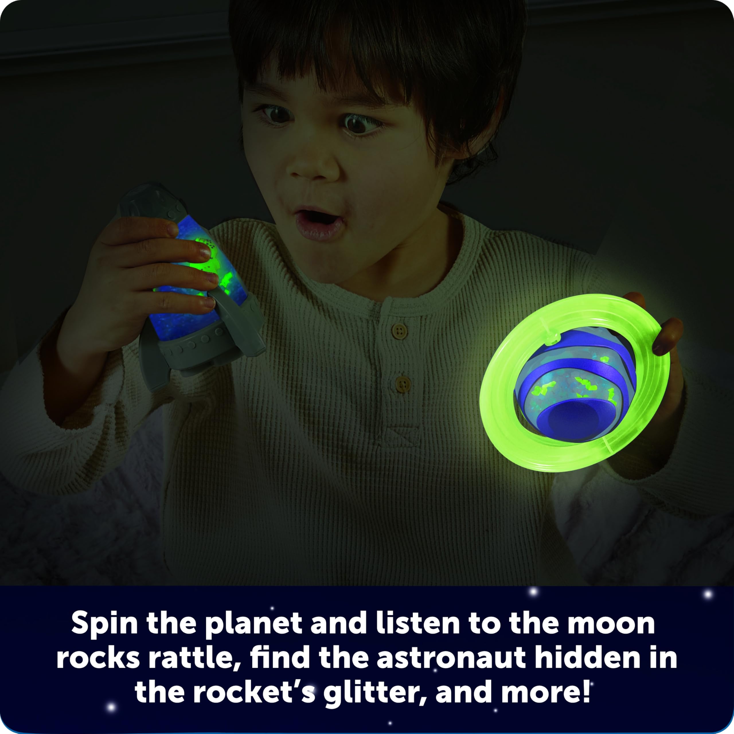 Learning Resources Soothing Space Fidget Set LER5580, da 3 Anni, Giocattoli Sensoriali Spaziali, Effetto Luminoso, Antistress