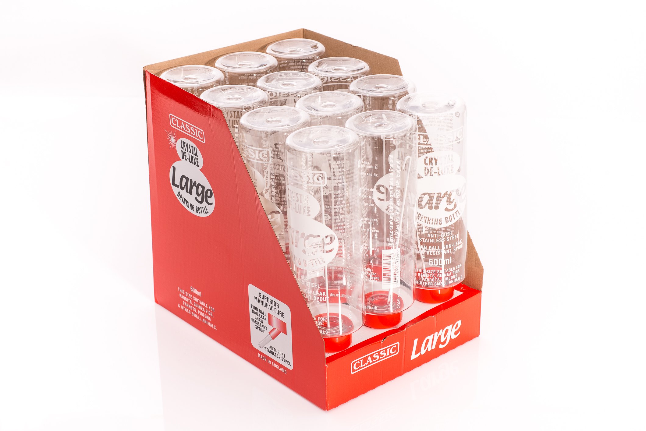Classic Deluxe Colour Tone Large Rabbit Bottle 600ml, Single Item