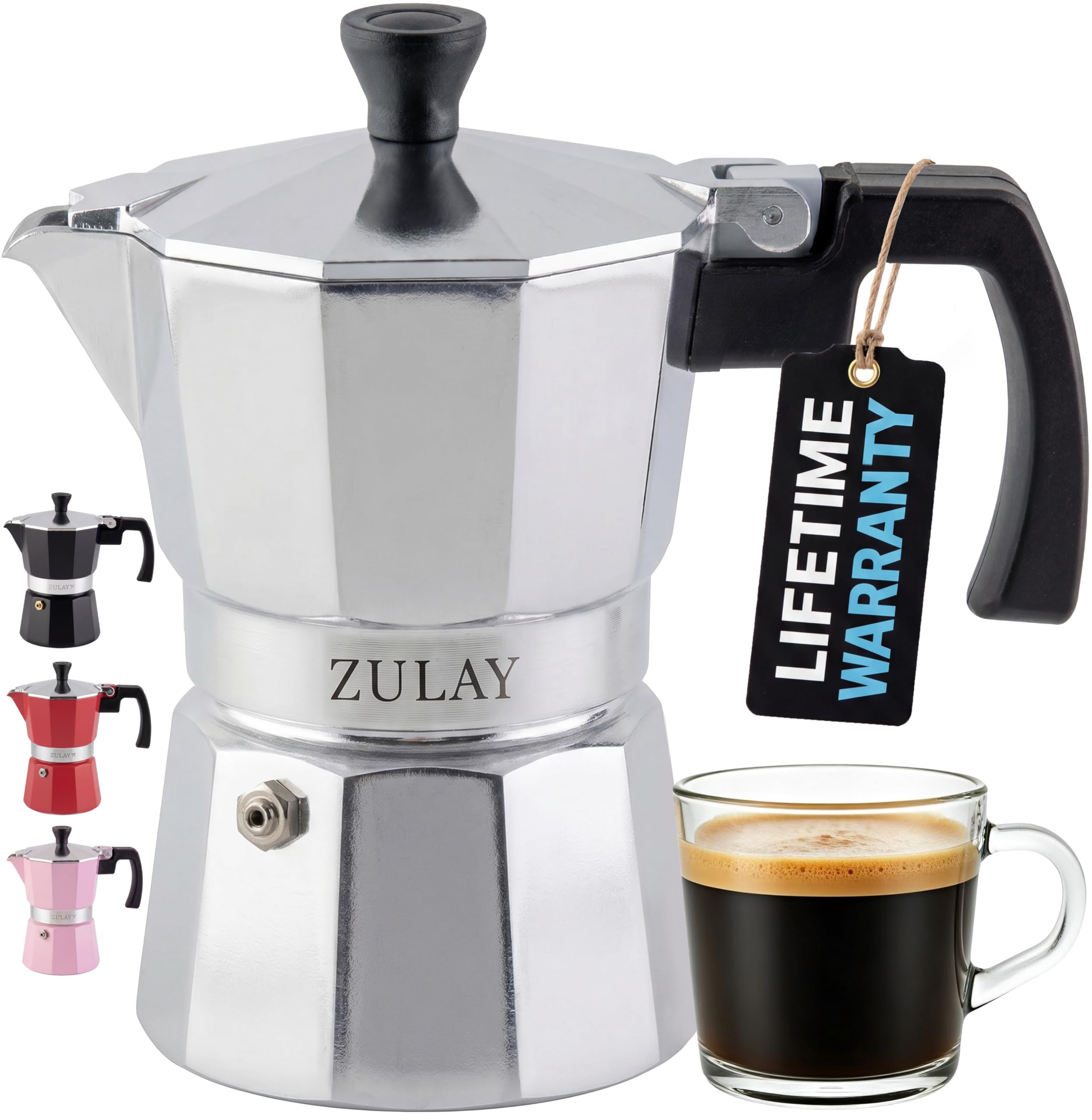 その他 MOKA Amazon.com: Zulay Kitchen Classic Stovetop Espresso Maker for