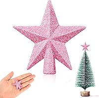 Vista 33 de Hanaive Estrella para la Copa del Árbol de Navidad Mini Estrella Pequeña para la Copa del Árbol para Árbol de Navidad Adornos de Estrella