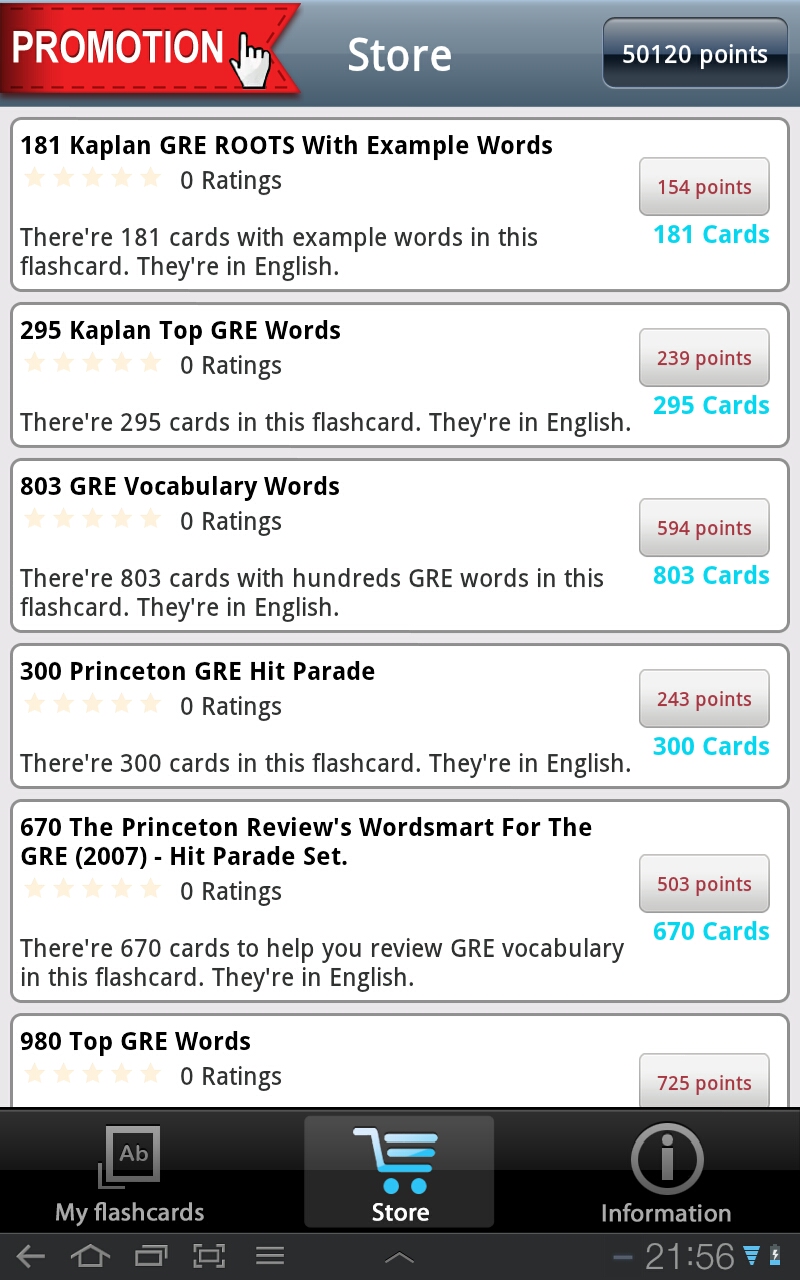 GRE FlashcardsEnglish App on Amazon Appstore