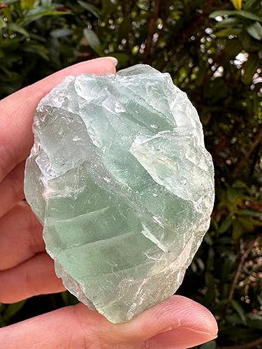 GAF TREASURES Large Raw Green Fluorite, Natural Green Fluorite Stone,