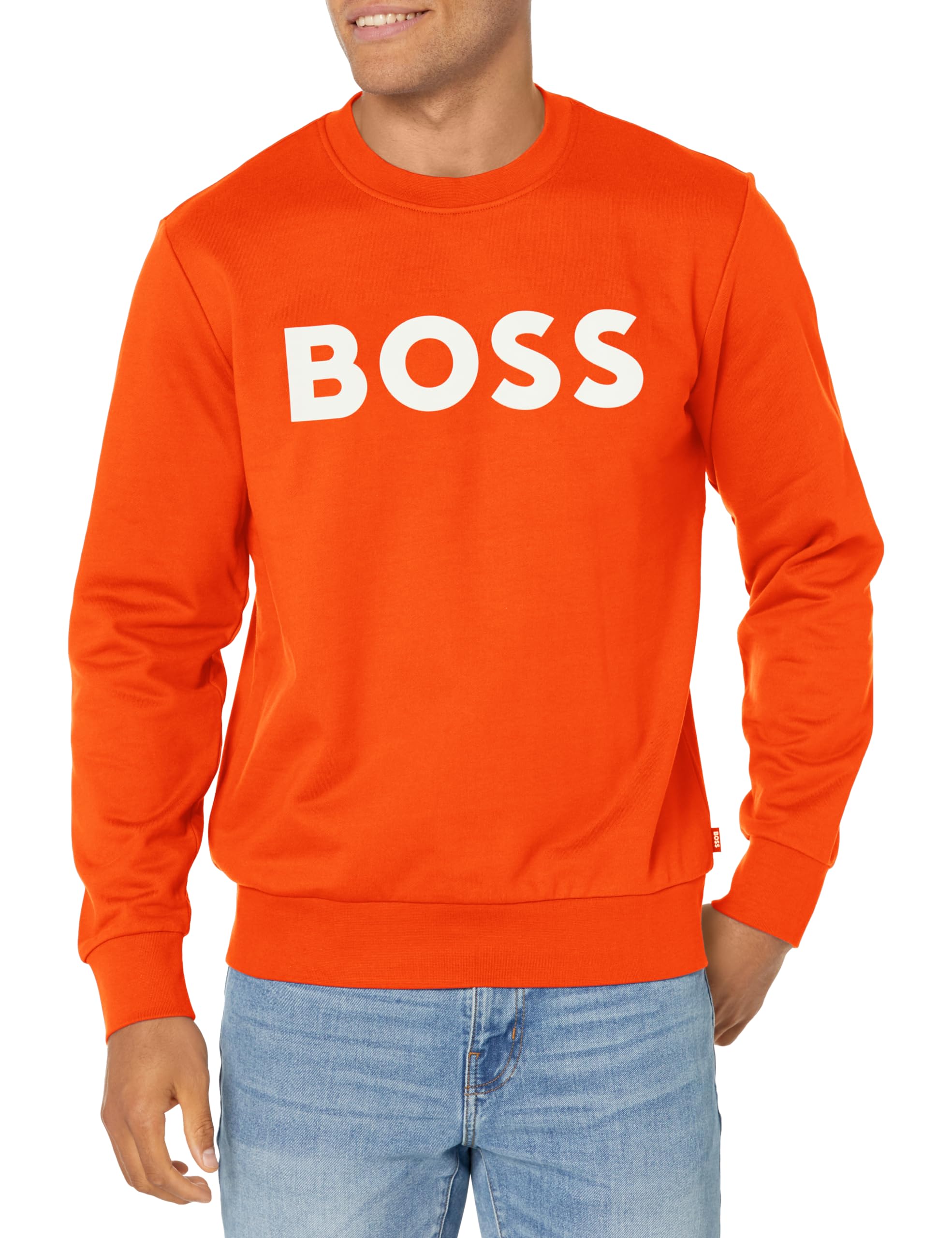 BOSS Bold Logo Sporty French Terry Sweatshirt