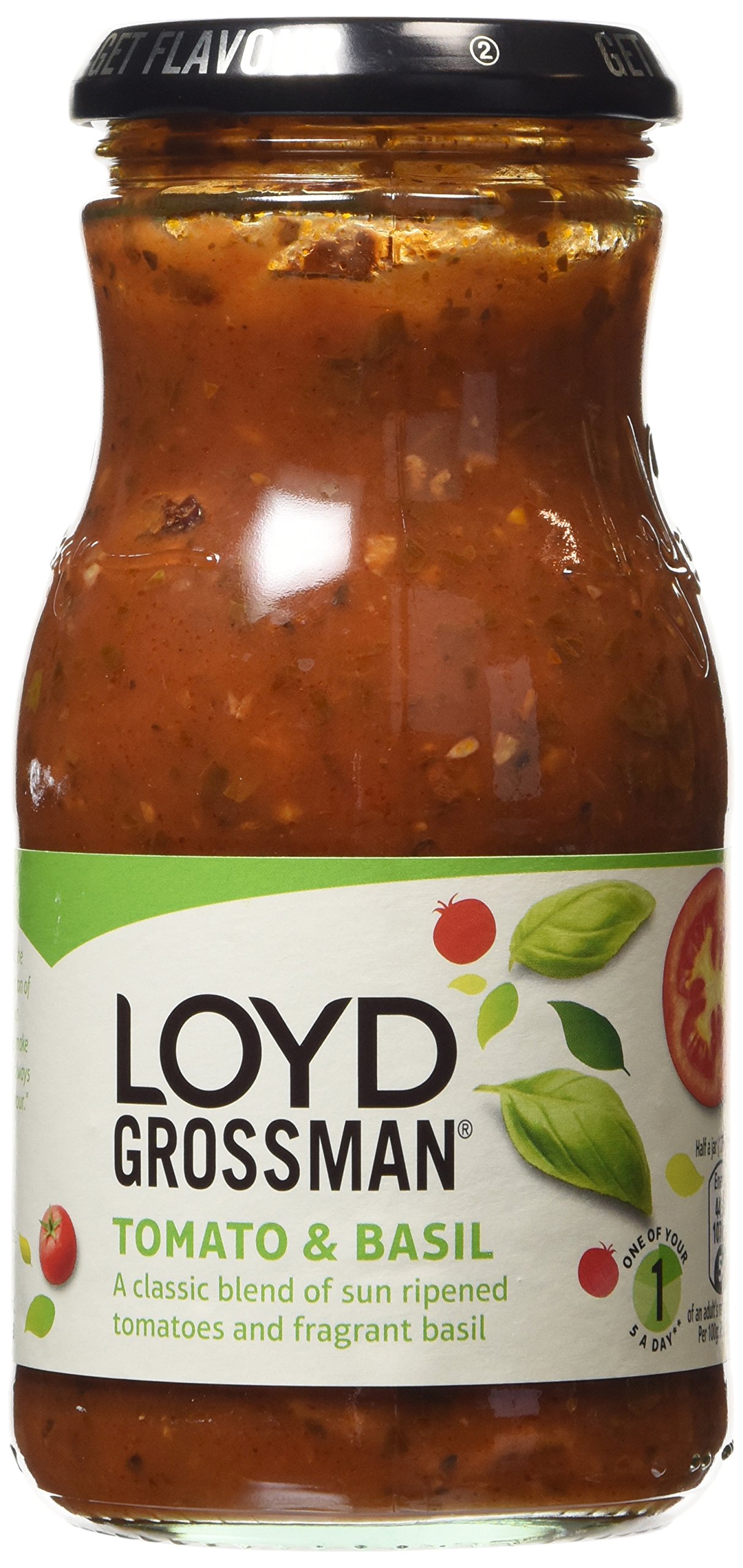 Loyd Grossman Tomato and Basil Sauce 350 g (Pack of 6)