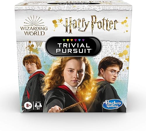Hasbro Gaming Trivial Pursuit: Wizarding World Harry Potter Edition - Juego compacto de triviales, 2+ jugadores, 600 preguntas de trivia, más de 8