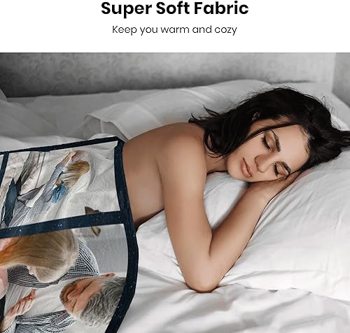 Miniatura 5 de Youltar Manta personalizada con collage de fotos y texto, mantas personalizadas con collage de fotos, regalos personalizados para novio, novia,