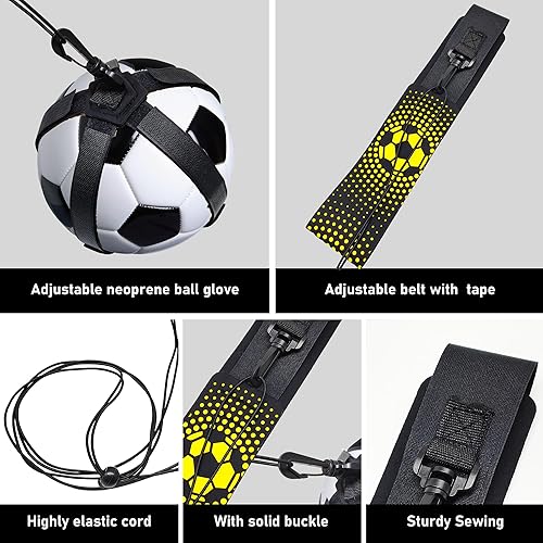 Miniatura 5 de Equipo de entrenamiento de fútbolvoleibolrugby, entrenador de patada de fútbol, entrenador de patada de fútbol en solitario, soporte de pelota de